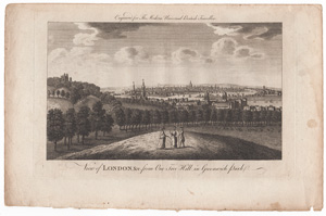 View of London, &c from One Tree Hill in Greenwich Park